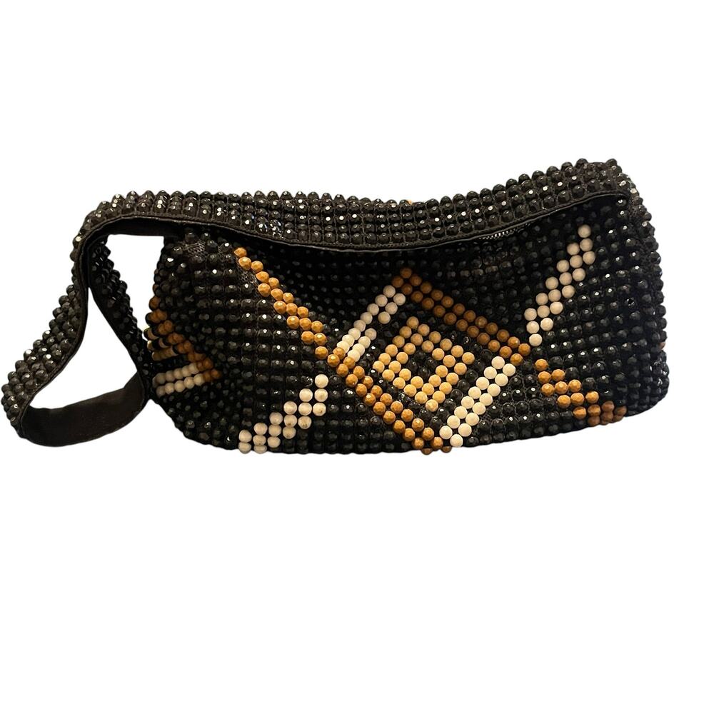 Vintage Handmade Hong Kong Beaded Shoulder Bag